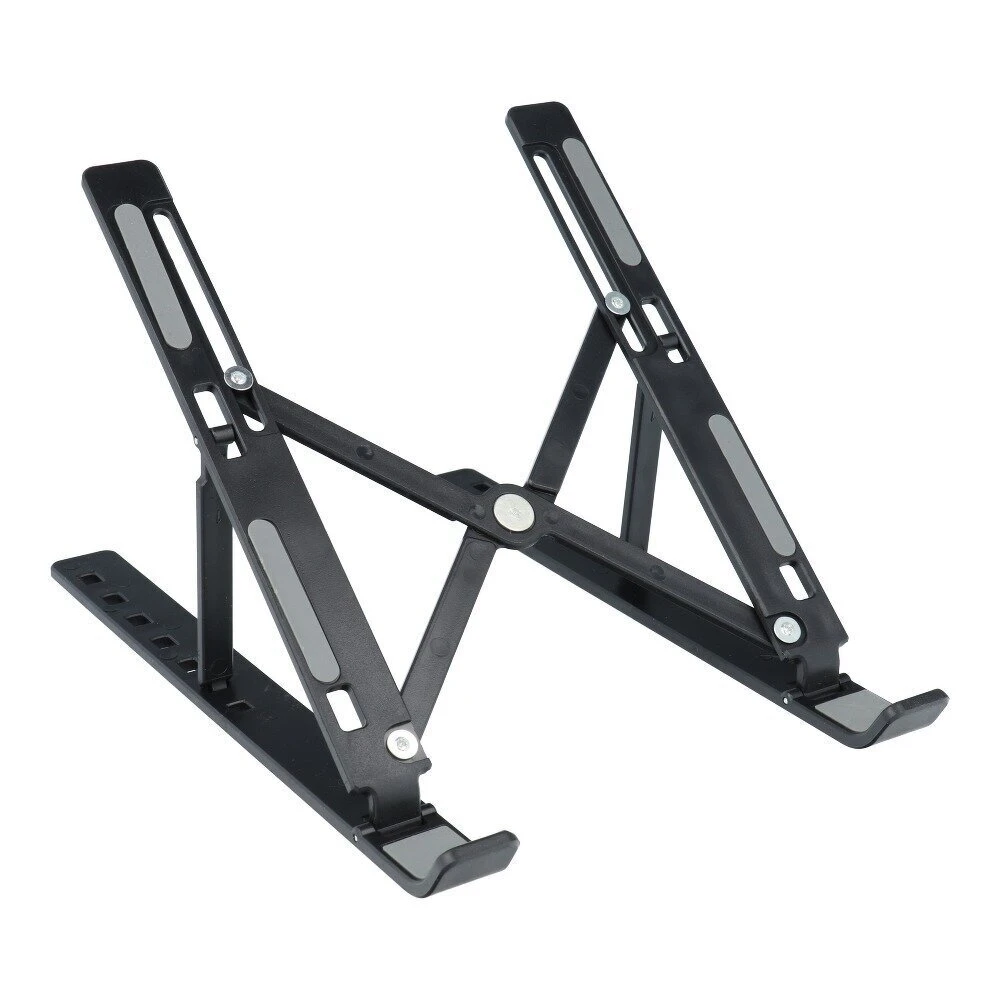 Adjustable Foldable Aluminum Laptop Stand | Ergonomic Portable Notebook Riser | Compatible with MacBook, HP, Dell, Lenovo & 10-17" Laptops | Non-Slip Cooling Stand