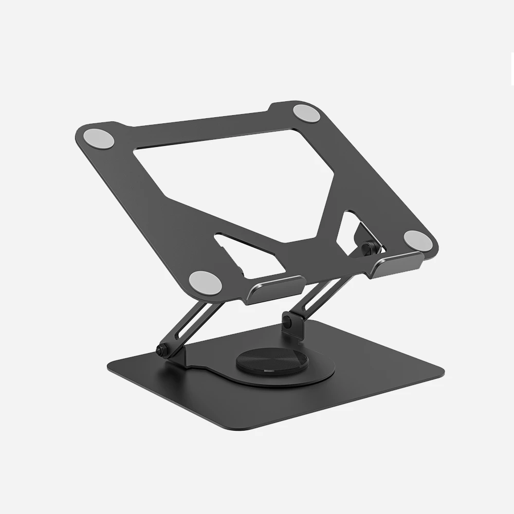 360° Rotating Adjustable Aluminum Laptop Stand | Ergonomic Height Adjustable Notebook Holder | Compatible with MacBook, HP, Dell, Lenovo & 10-17" Laptops