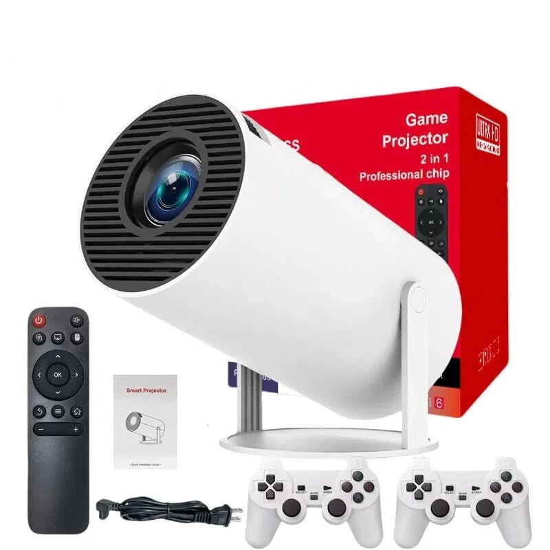 2-in-1 Wireless Smart Game Projector | WiFi 6 | 4K...