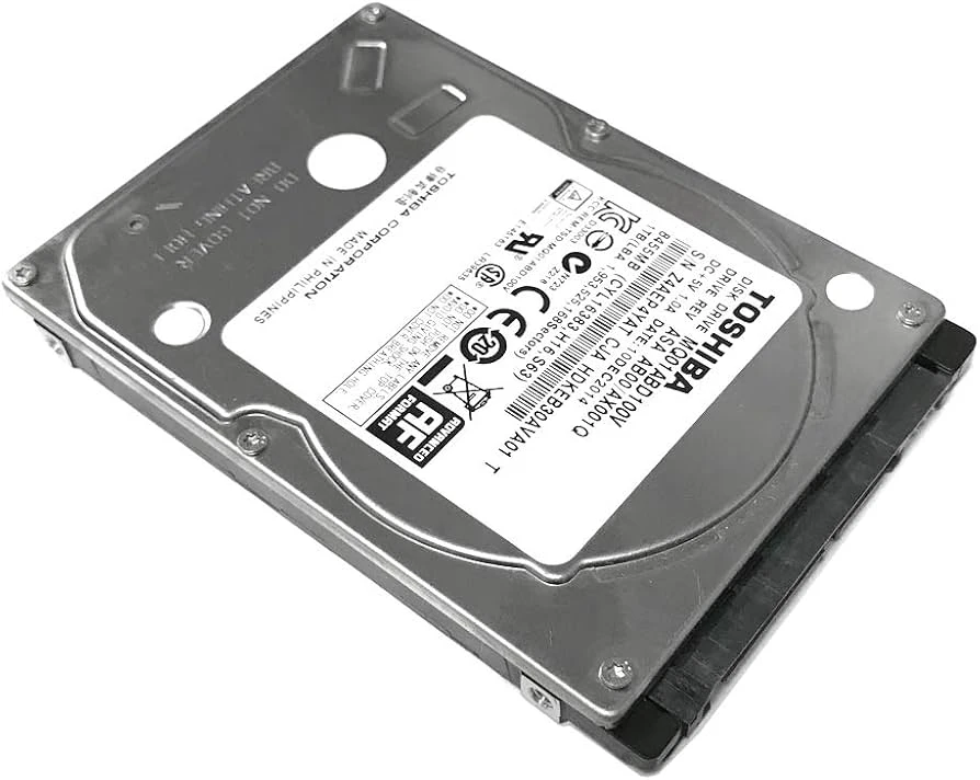 Toshiba 1TB SATA HDD, Laptop Internal Hard Drive, Compatible with External Drive Enclosures